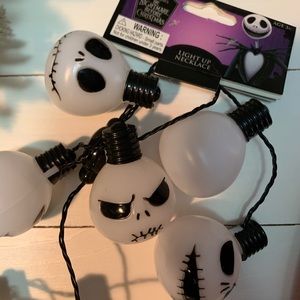 🎄Disney TNBC lightup Jack Skellington necklace🎄